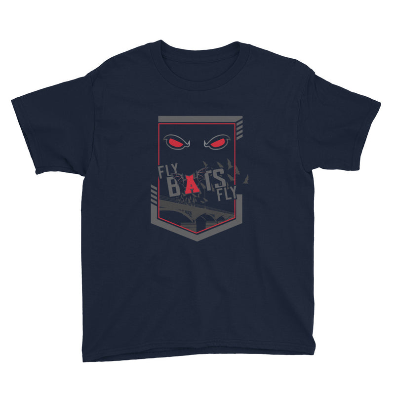 Austin Ice bats - Fly Bats Fly Eyes Youth T-Shirt